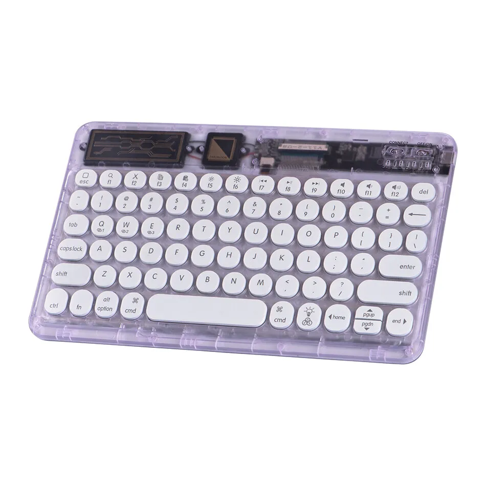 Imagem -03 - Cristal Backlit Teclado Bluetooth para Ipad Air 10.2 10th Samsung Huawei Lenovo Xiaomi Mipad Tablet Teclado do Laptop Cores