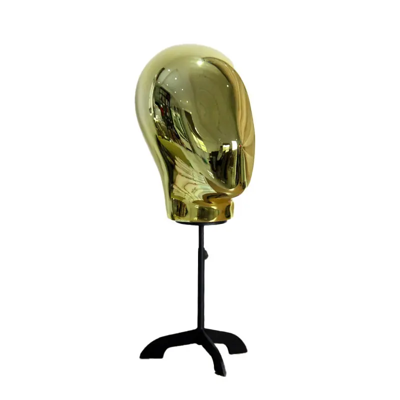 Head Mannequins Femme Props Wig Accessories,Electroplated Head Wig Hats Glasses Model ,Clothing Store Displaying AT397