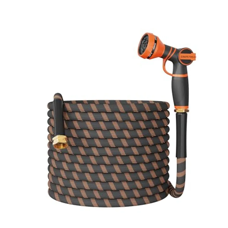 

Садовый шланг 75 футов (1/2 дюйма), легкий, гибкий, неразжимляемый, с насадкой на 9 режимов распыления, синий, для использования на улице, устойчивый к разрывам