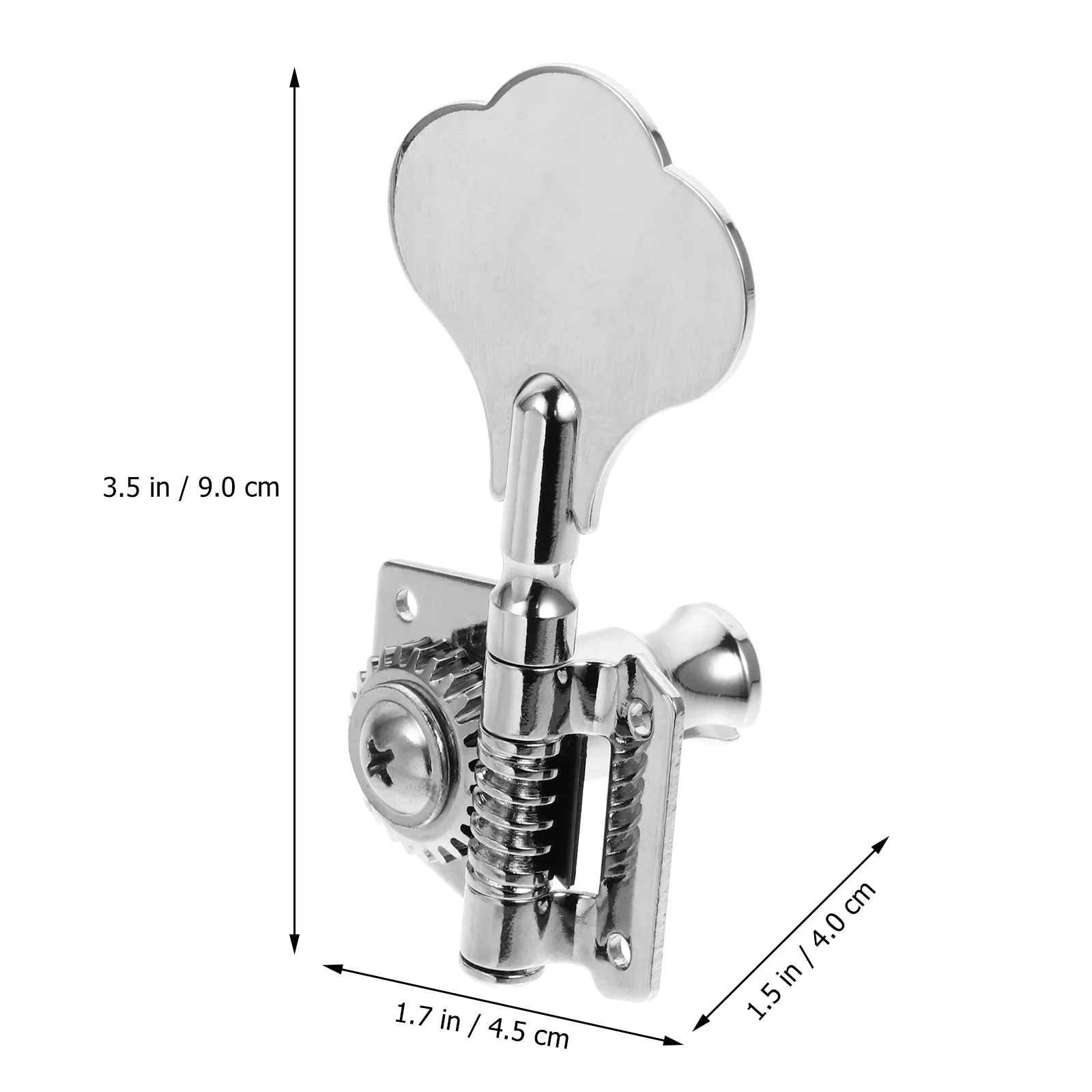

1Set Bass Tuning Key Peg High Grade Material Durable Metal Body Easy Install Bass String Machine Head Guitar Parts