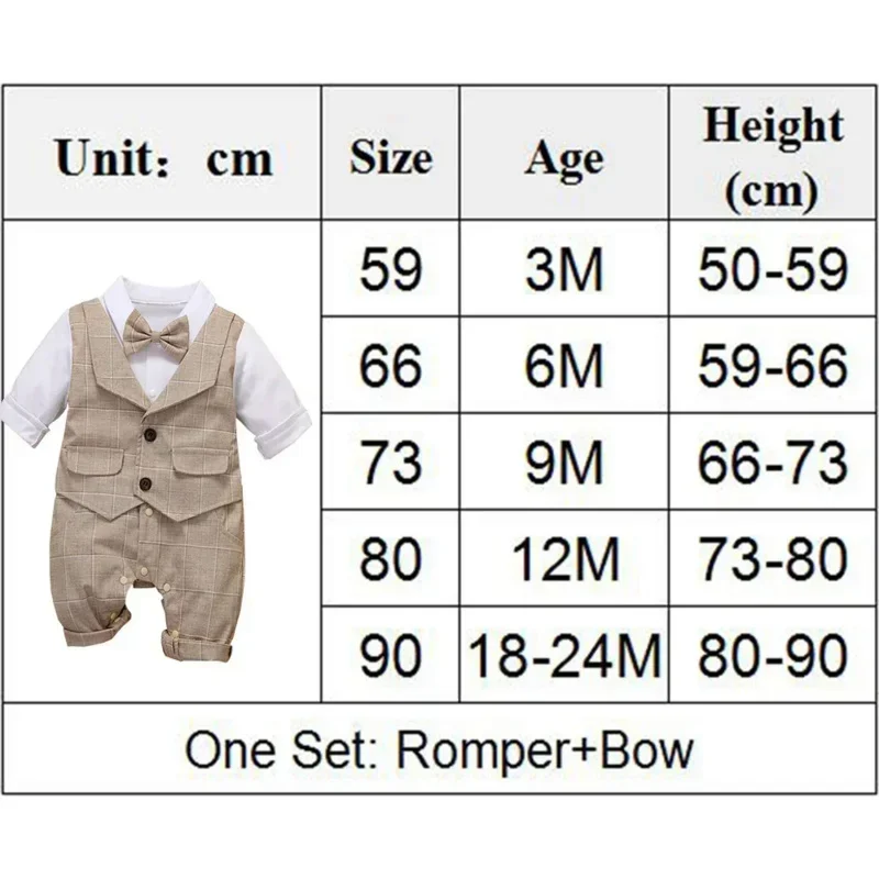 신생아 공식 기념일 원피스 남아 조끼 롬퍼 유아 격자 무늬 복장 의류, 유아 어린이 코튼 파티 세트, 3-24 m, 2 피스 세트
