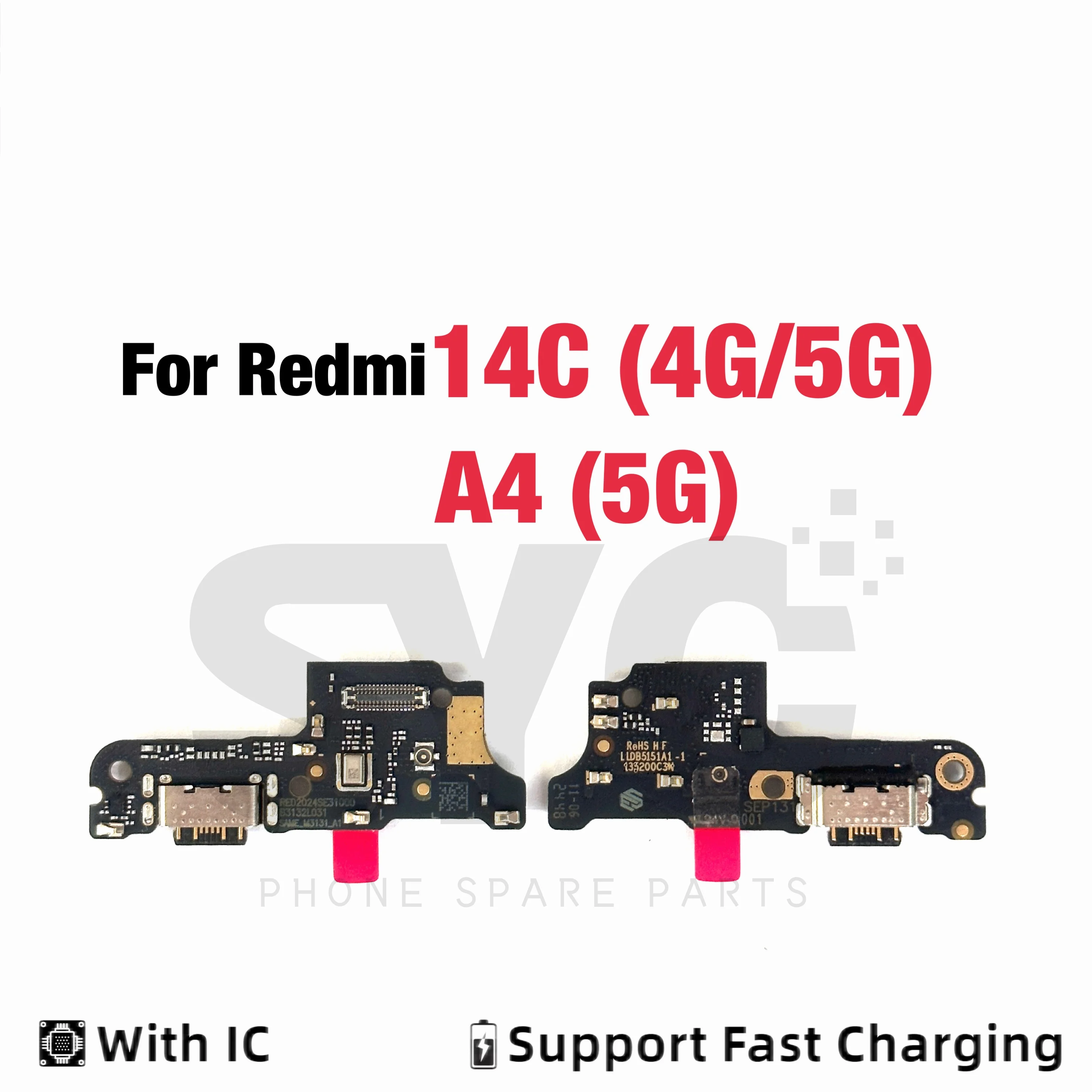 SYC OEM For Redmi 14C Note 14 Pro 4G 5G USB Charging Port Dock Connector Flex Cable Replacement