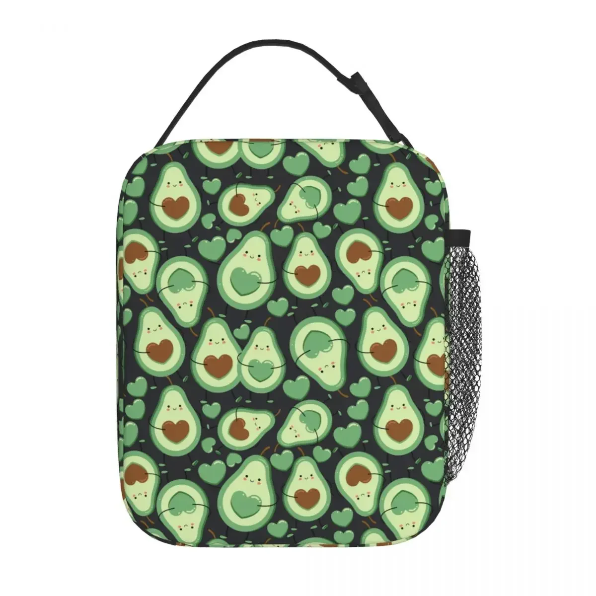 Cute Avocado Fruit Insulated Lunch Bag Storage Food Box Portable Thermal Cooler Lunch Boxes For Picnic