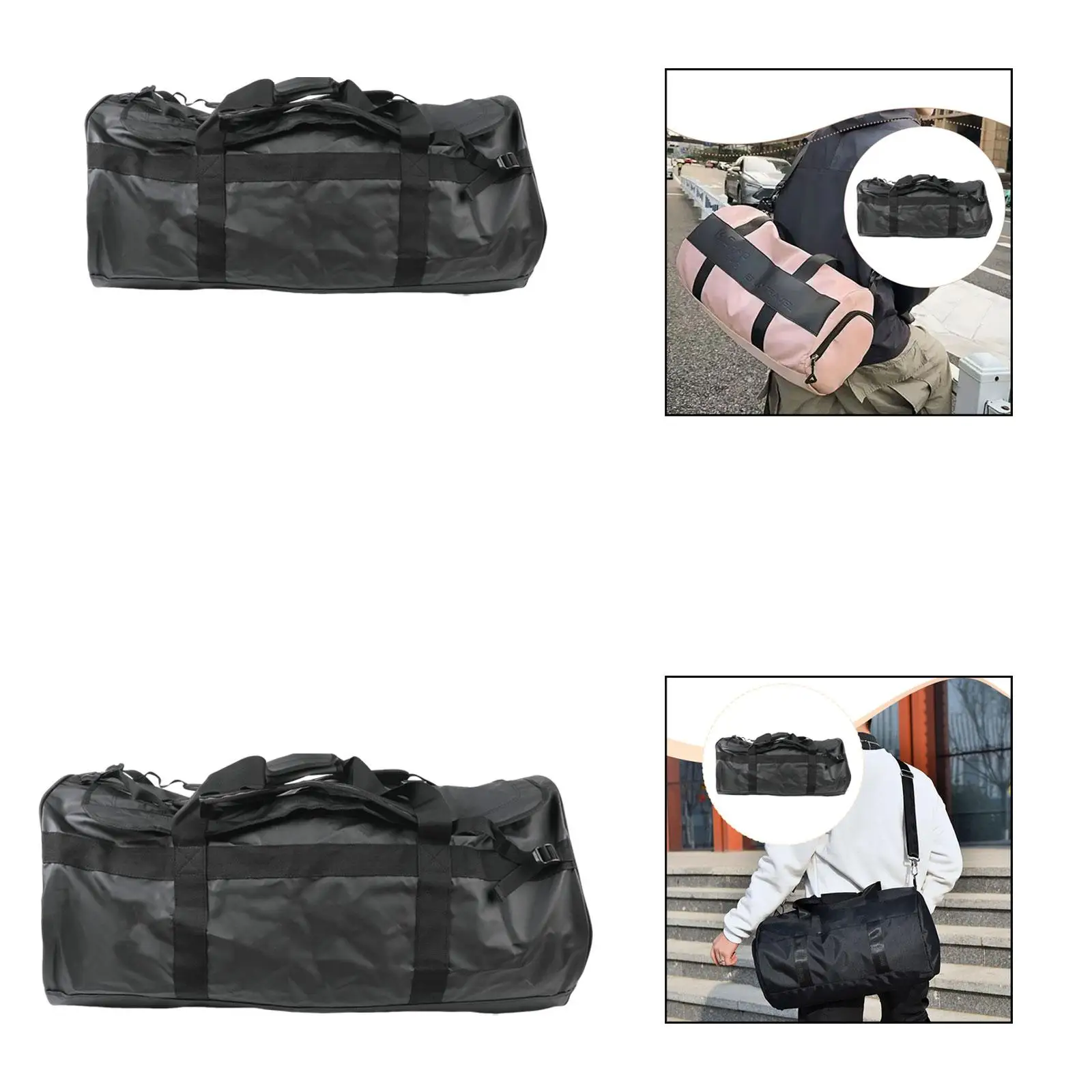 

Premium Outdoor Duffel Bag Large Capacity PVC Mesh Fitness Gym Bag Versatile Storage for Hiking Business