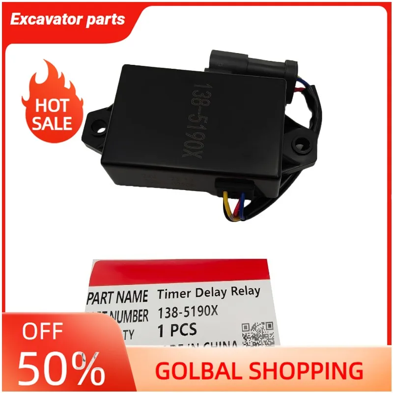 

Timer Delay Relay 138-5190X 1385190X XYohykai Fits for CAT 307 307B 307C 308C 313B 315B 315C 318B Excavator