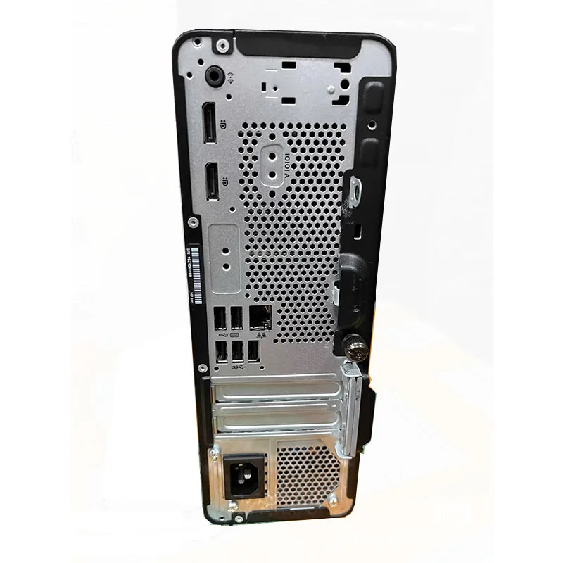 Panel de cubierta frontal de repuesto usado + funda de cubierta superior del sistema Chasis para HP Prodesk 600 G6 Color negro