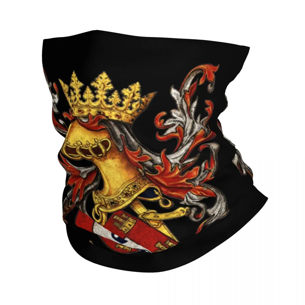 

Бандана с гербом короля Португалии, маска на шею, шарф, теплая повязка на голову для занятий спортом на открытом воздухе, унисекс, для взрослых, дышащая