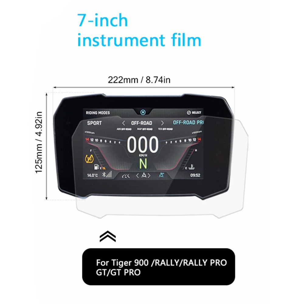 

Для Tiger 900 RALLY PRO для Tiger900 GT PRO LOW 2020 2021 царапина на мотоцикле Защитная пленка для приборной панели