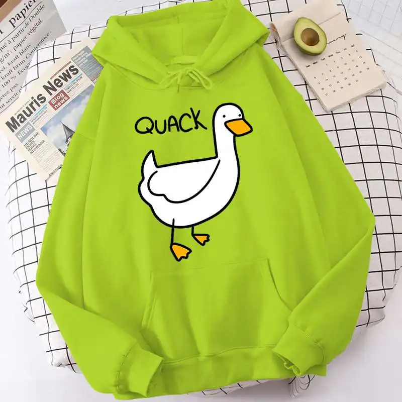 Cute Cartoon Duck Pattern Printed Hoodie Men/Women Casual Fashion Hoodies Women y2k Pullover Sweatshirt Oversized Unisex Clothes