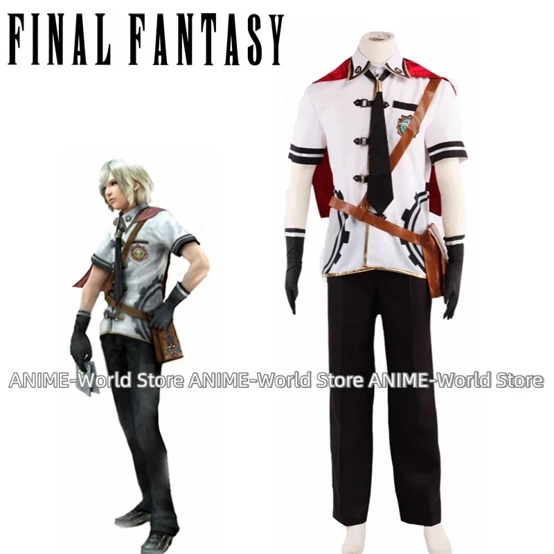 

Game Final Fantasy Type-0 Suzaku Peristylium Class Zero NO.1 Summer School Uniform Cosplay Costume Wig Halloween Outfit