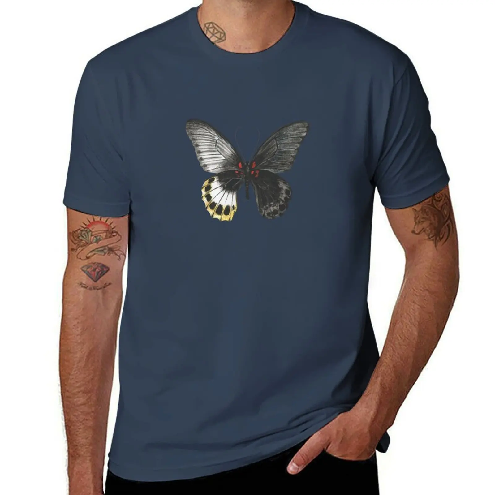 

I Butterfly Non-Binary T-Shirt Classic Graphic Short Sleeve Top