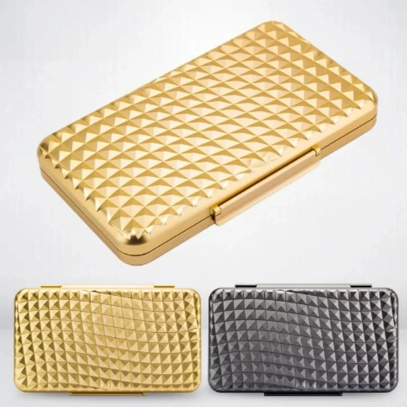 

Aluminum Ultra Portable Cigar Storage Box Cigar Humidifier Leather