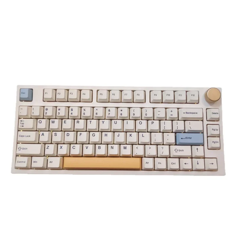 Keydous NJ80 AP Keyboard with TTC ACE Switch Gold Pink V2 bluetooth hotswap RGB programmable