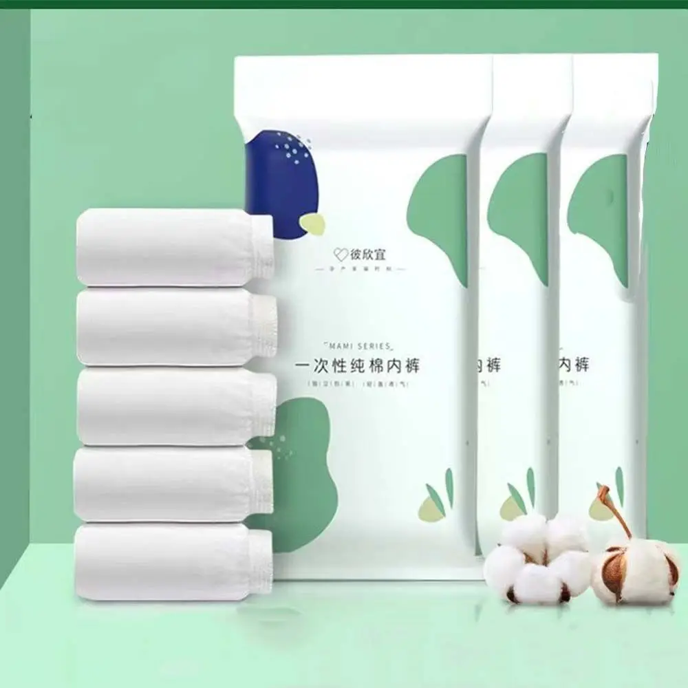 Travel Supplies Prenatal Briefs Postpartum Underpants 5pcs Maternity Underwear Maternity Intimates Women's  Disposable Panties