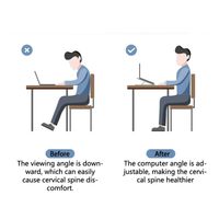 Universal Portable Laptop Cooler Stand With Fan Foldable Laptop Bracket Notebook Computer Cooling Pad Office