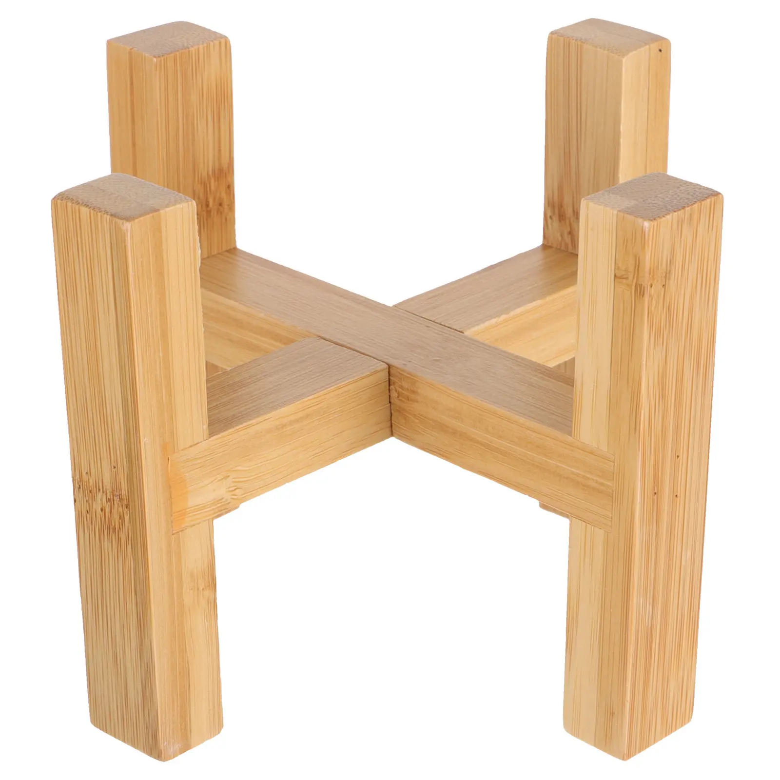 Wood Planter Pot Tray High Bearing Wooden Flower Pot Rack Rustic Plant Stand for Home Garden Office Plant Stand