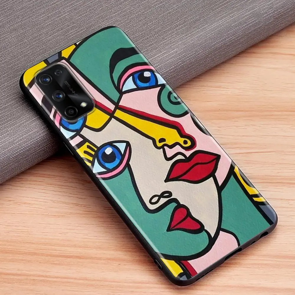 Picasso Abstract Art Painting Case For Realme NARZO 50A 50I 50 60 60X 20 GT NEO 2 2T C55 C53 C35 C33 C31 C30 C21 C21Y PRO Cover