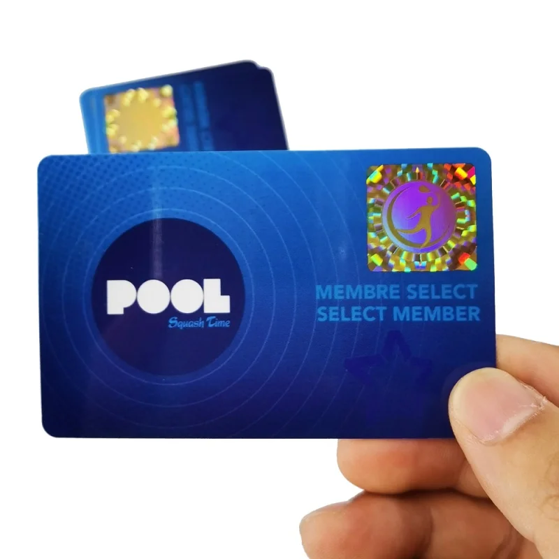 

200pcs Customize Printing Logo Label Anti Counterfeiting Hologram Business Visit Loyalty PVC ID Card QR Codes