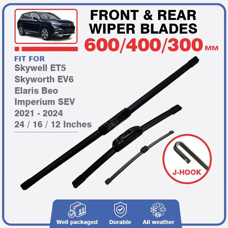 

Front Rear Wiper Blades For Skywell ET5 2021 2022 2023 Skyworth EV6 HT-i PHEV Elaris Beo Imperium SEV Windscreen Car Accessories