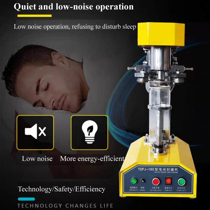 Semi-Automatic Aluminum Can Capping Machine Tin Can Sealing Machine For Sealing a Variety Of Round Cans