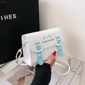 Sanrio Pu Square Anime -Umhängetaschen, Kawaii Messenger -Tasche, schöne Cartoon -Rucksäcke, meine Melodie Cinnamorol Kuromi, Modebags 10 Hauptverkäufe CAIXA 12x12 - №10