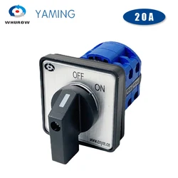 YMW26-20A Universal Power Cut Off 690V Two Poles Rotation Combination Control Circuit Rotary Cam Switch