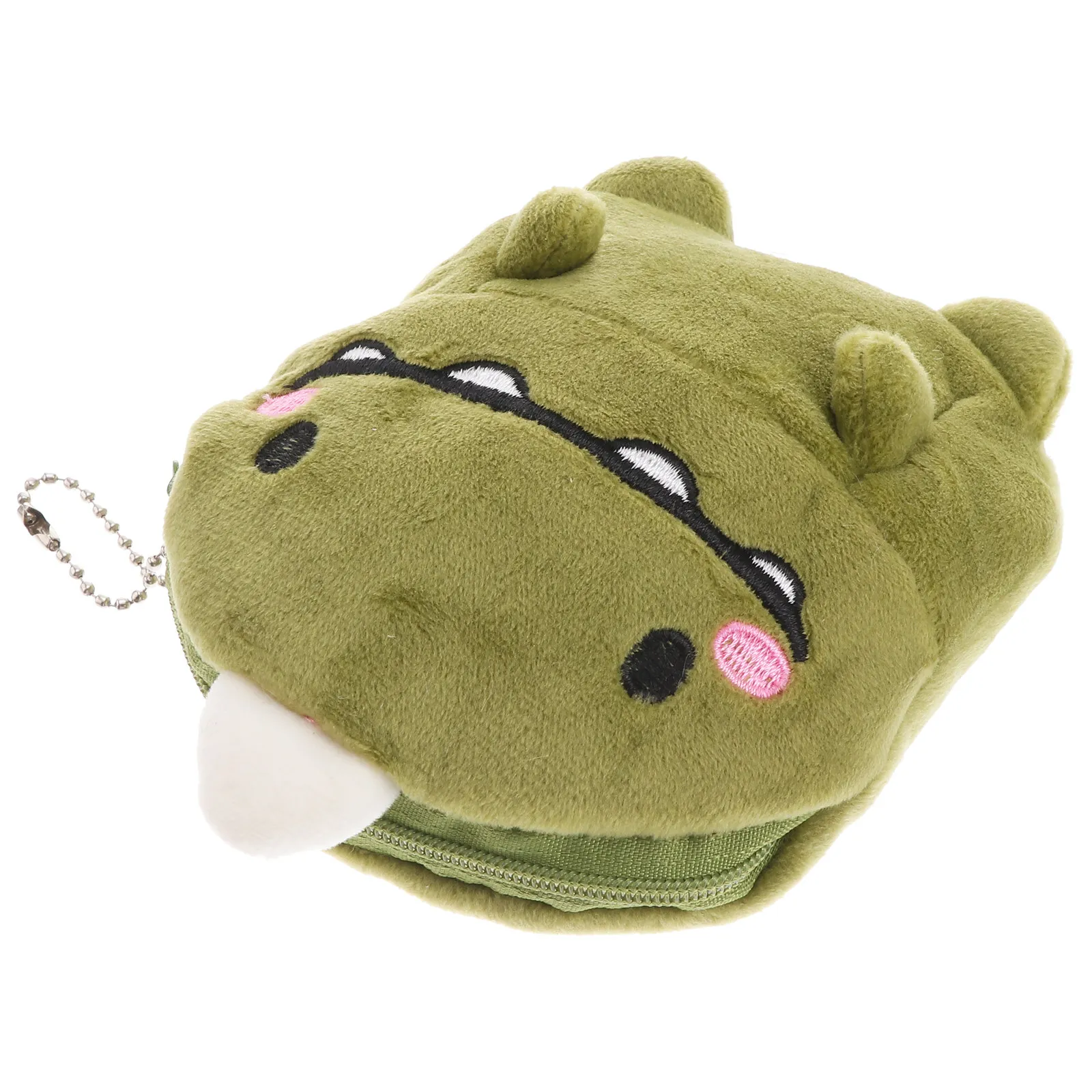 2 unidades de monedero pequeño y suave con cremallera, ideal para Halloween, Navidad y Año Nuevo. Monedero bonito y verde.