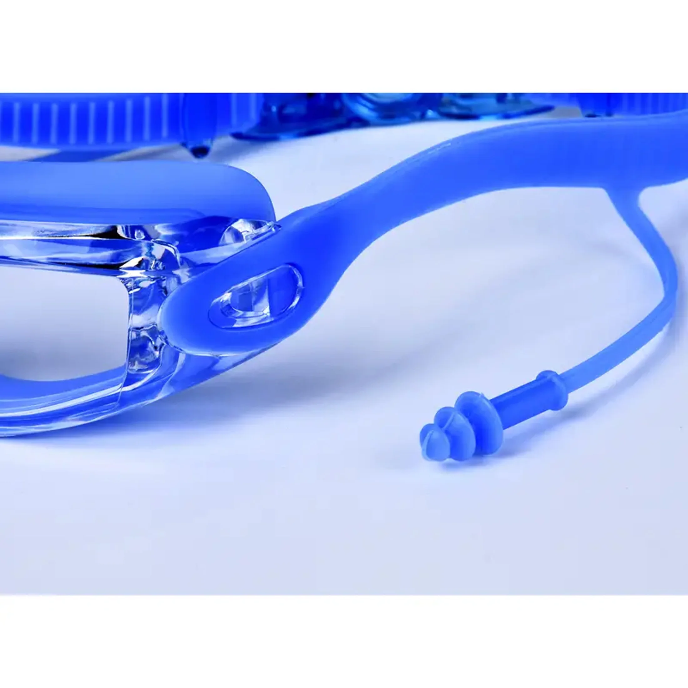 1pc adulto óculos de natação hd óculos de natação não-à prova de olho tampões de ouvido de silicone grande quadro anti-nevoeiro profissional à prova dwaterproof água proteção de ouvido