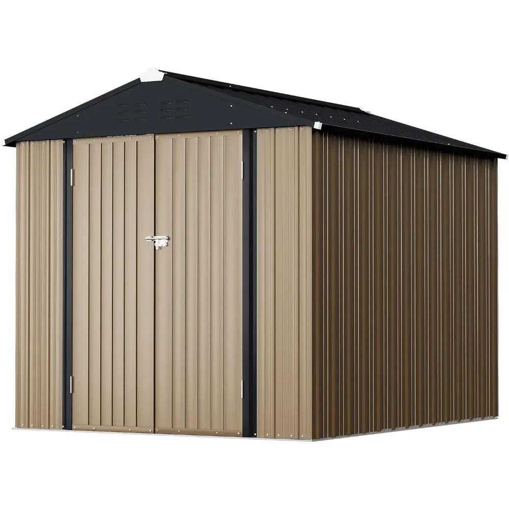 

6 x 4 FT Shed Outdoor Storage Shed Metal Garde with Lockable Door Outside Waterproof Tool Shed for Backyard, Patio, Lawn