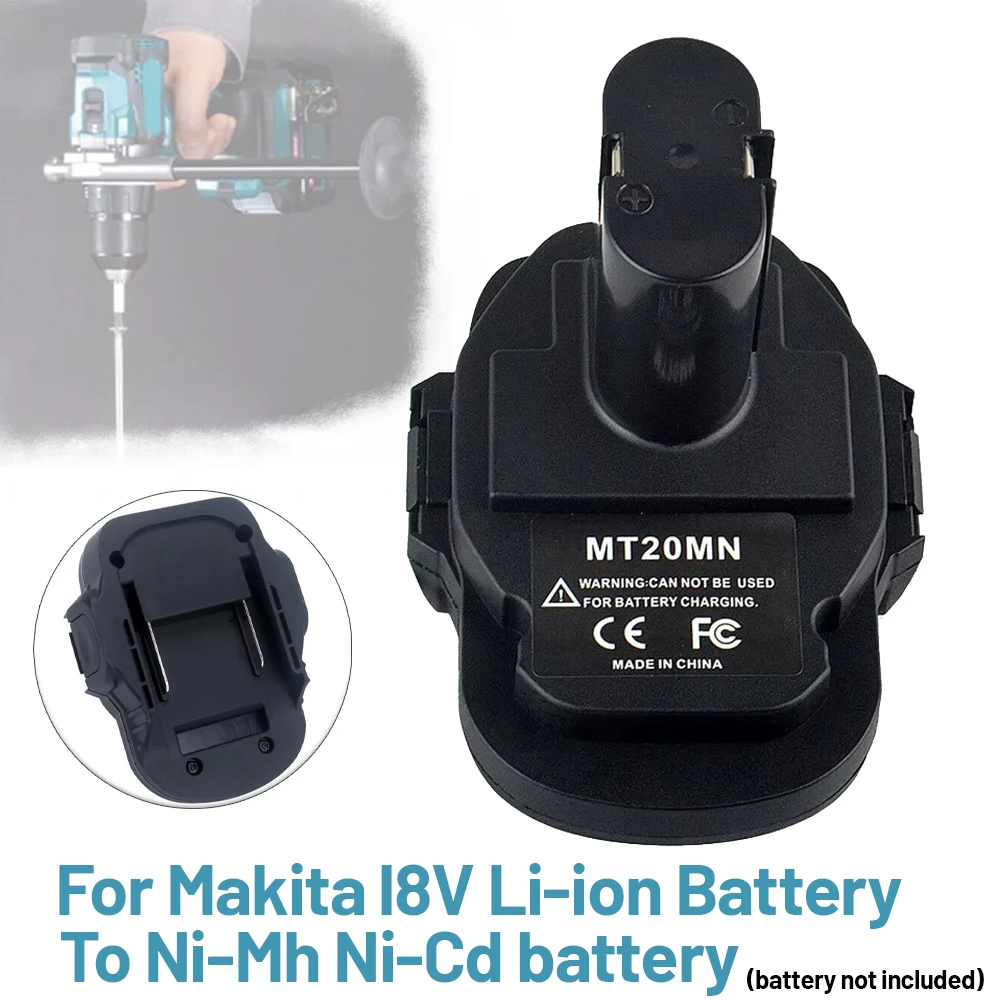 

Адаптер аккумулятора для литий-ионного аккумулятора Makita 18 В BL1830B BL1850, преобразователь в Ni-Cd Ni-Mh аккумуляторные инструменты Makita 18 В