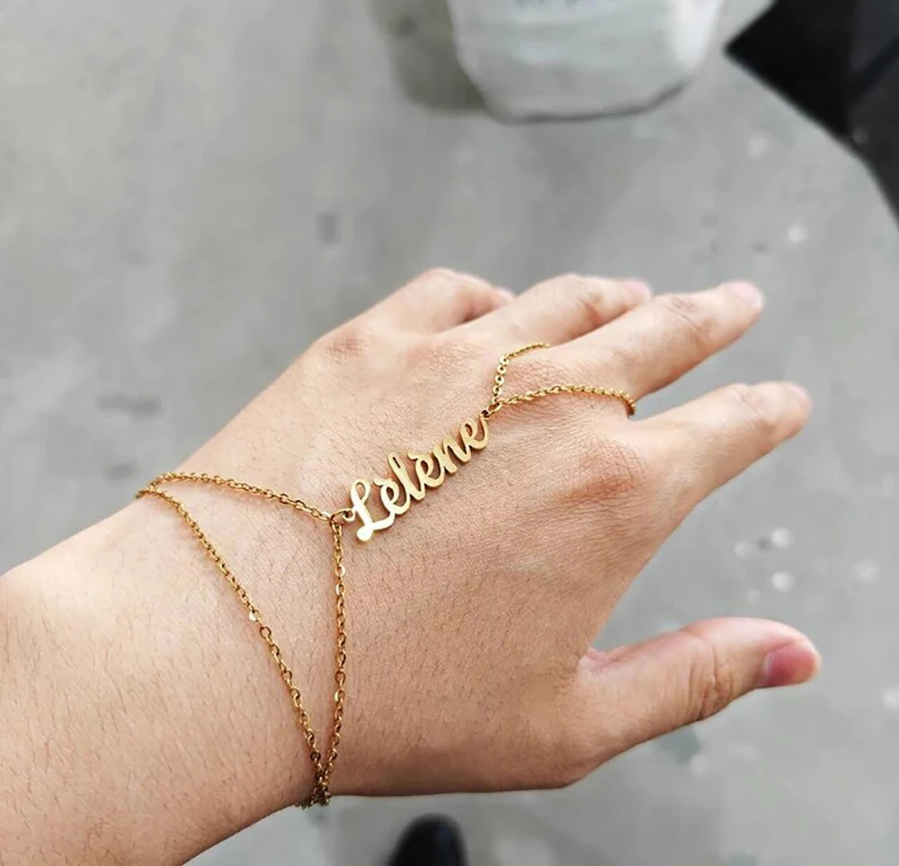 Sipuris Personalisiertes Namensarmband für Damen und Herren, Edelstahl, personalisierter Namensschild-Ring, Armband, Modeschmuck, Hochzeitsgeschenke – Detail 10