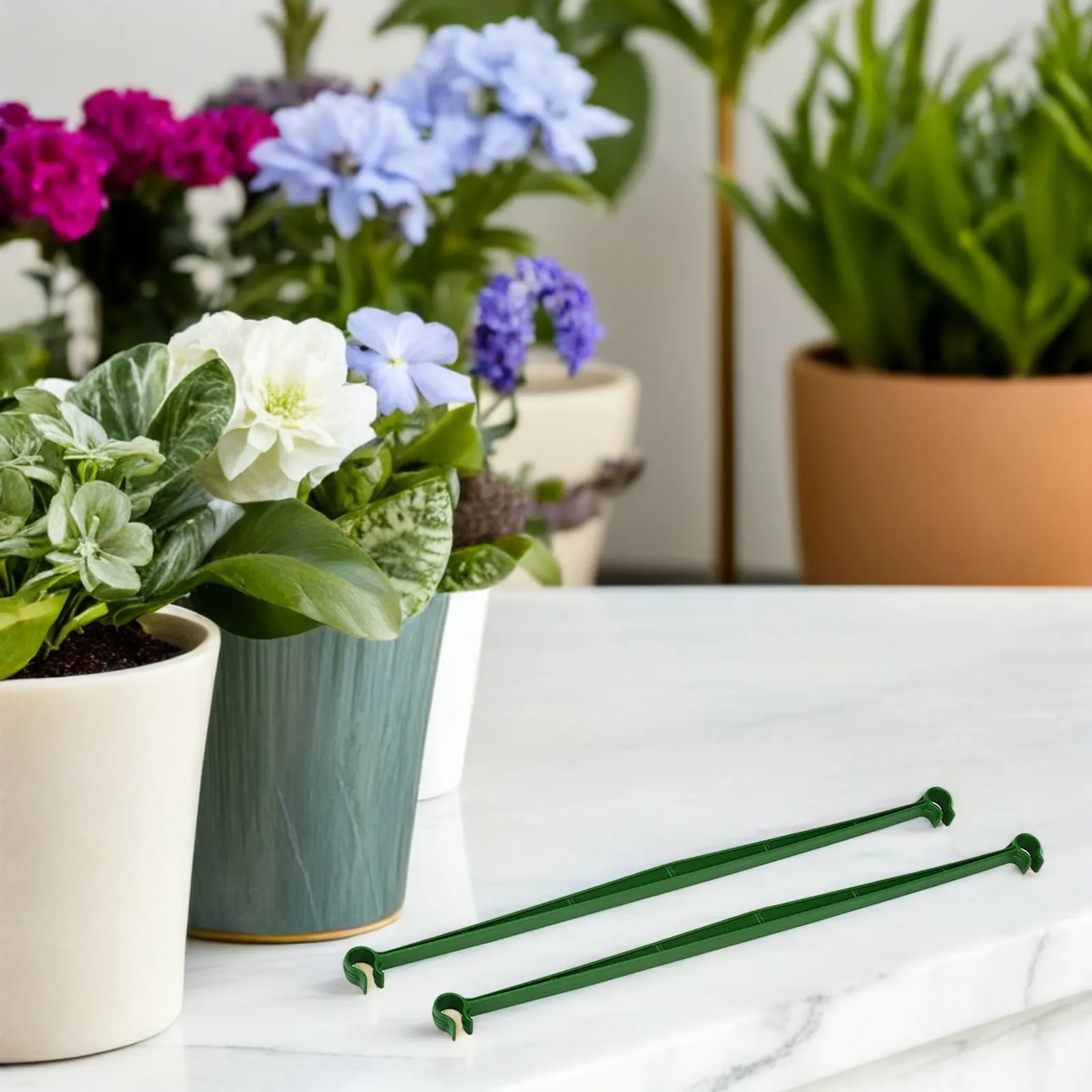 

36Pcs Trellis Attachment Clips for 11Mm Stakes - Universal Stake Arms for Garden Cage Connectors and Plant Support Systems