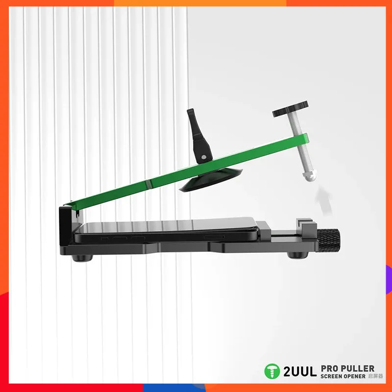 

2UUL PRO PULLER SCREEN OPENER Green Metal Rod 2 Suction Pads Easy Disassemble Design For Mobile & Tablet Screen Replacement Jobs