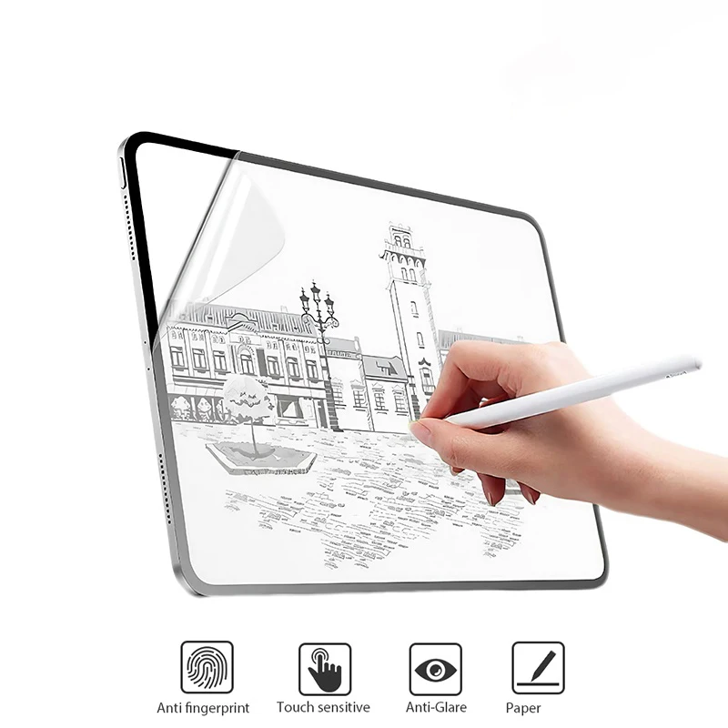 Paper Feel Screen Film For iPad Pro 12.9 2022 2021 2020 2018 2017 2015 Smooth Writing Student Artist Office Tablet Accessories