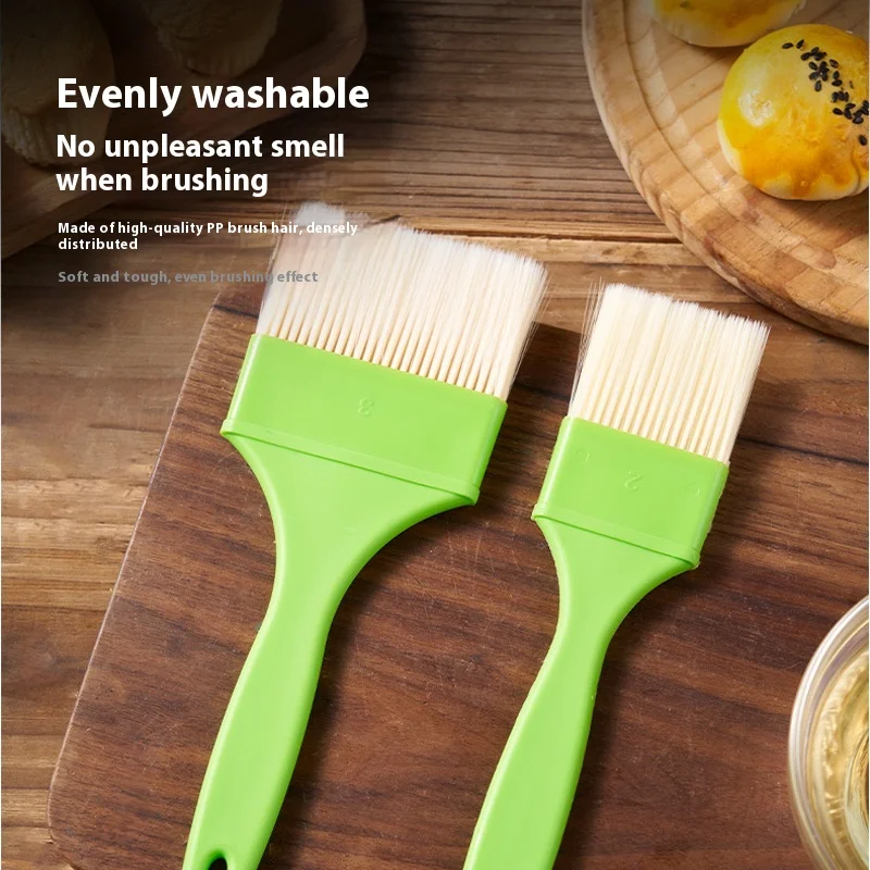 

Non-Falling-Off Soft Wool Brush for Kitchen Baking Pancake Dipping Oil Brush Heat-Resistant BBQ Brush
