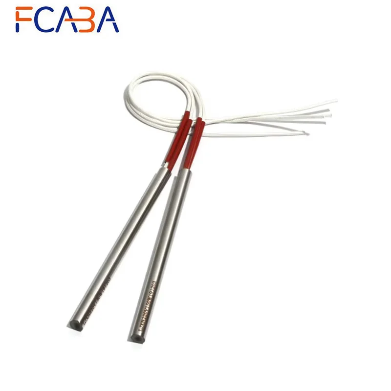 5PCS 16mm Diameter 265~300mm Tubular Cartridge Heater 304SUS Electric Heating Pipe 1300/1350/1400/1450/1500W Resistance Element