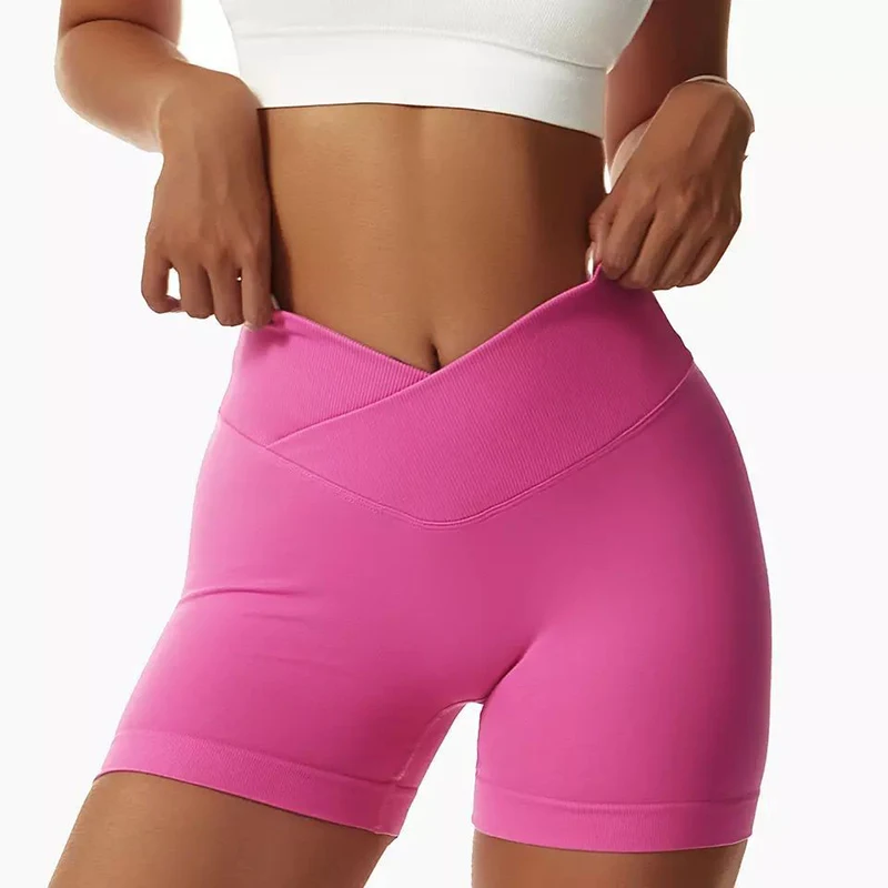 Seamless Yoga Shorts for Women Fitness Shorts Running Cycling Shorts Breathable Sports Leggings High Waist Summer Women\'s Shorts