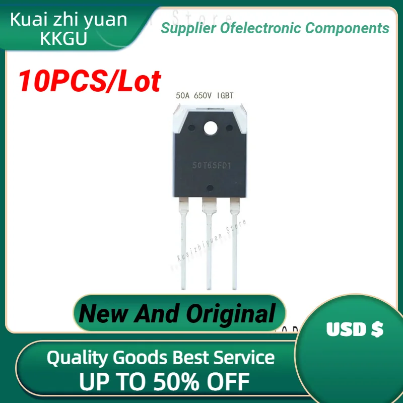 10PCS/Lot New And Original SGT50T65FD1PN IGBT 50A 650V TO-3P Power Triode Single Pipe Power Quality Goods