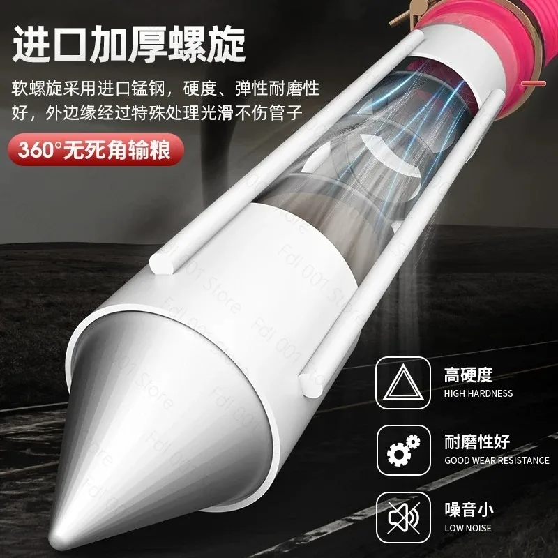 Large Suction Screw Conveyor Portable Grain Suction Machine Auger Type Feeding Conveyor for Farm Grain Transport and Feeding
