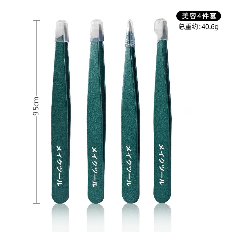 الفولاذ المقاوم للصدأ الحاجب الملقط أداة إزالة الشعر للحواجب سهلة تشكيل شعر الوجه نتف وتطبيق رمش