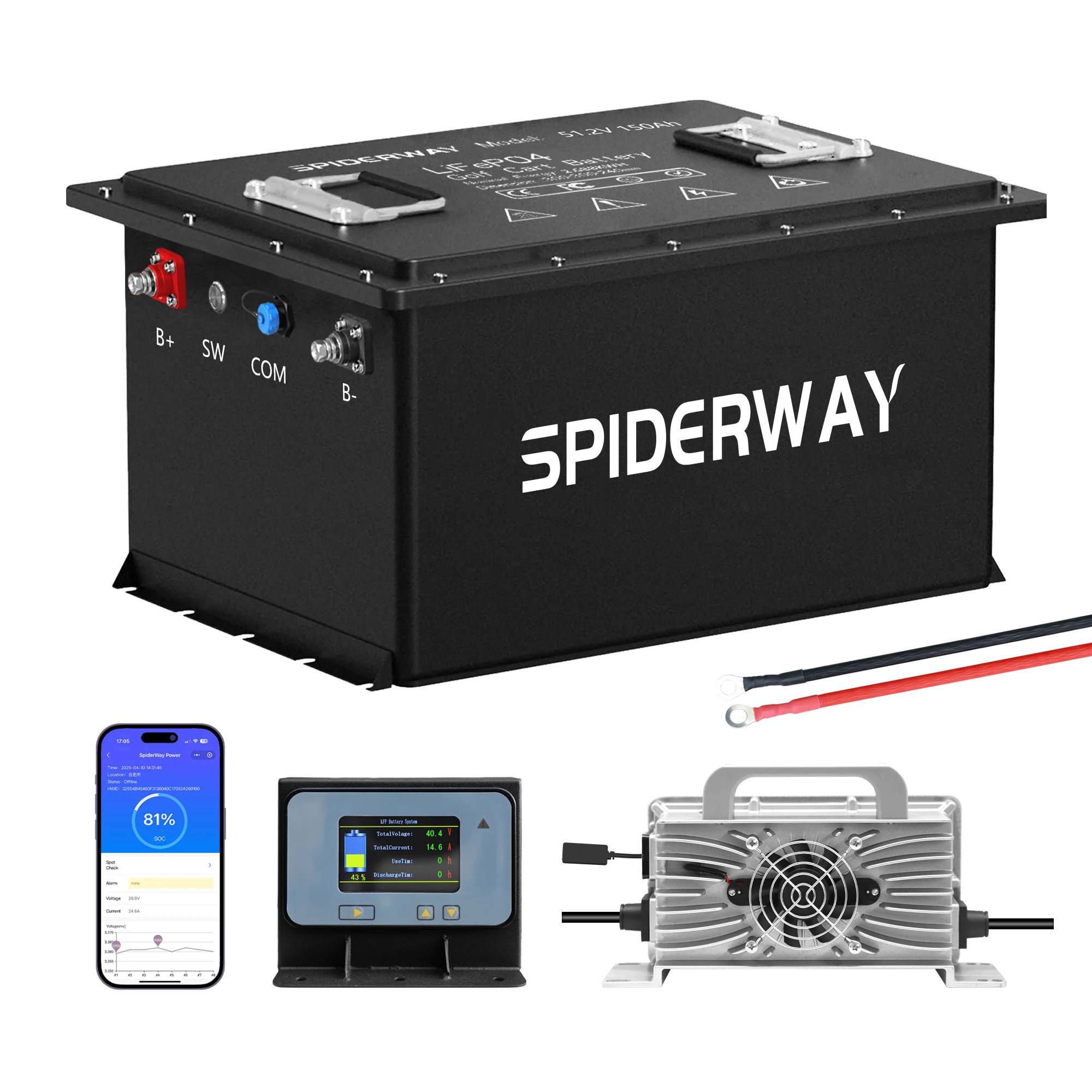 

Литиевая батарея LiFePO4 48В 150Ач + зарядное устройство 48В 25А для ножничных подъемников Genie / JLG / Skyjack