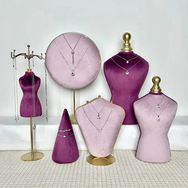 

Высококачественный набор стоек для ювелирных изделий, портретная шея, жемчужное ожерелье, стойка для ювелирных изделий, оптовая продажа, реквизит для киоска