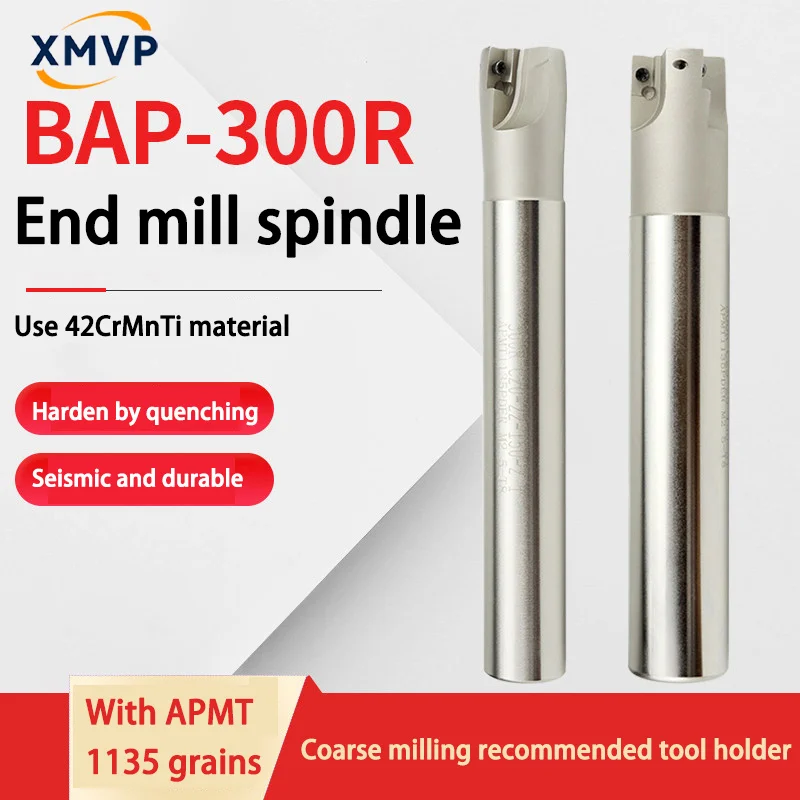300R0.8 milling cutter shaft CNC extended anti-vibration square shoulder right-angle cutter shaft 1135 alloy blade