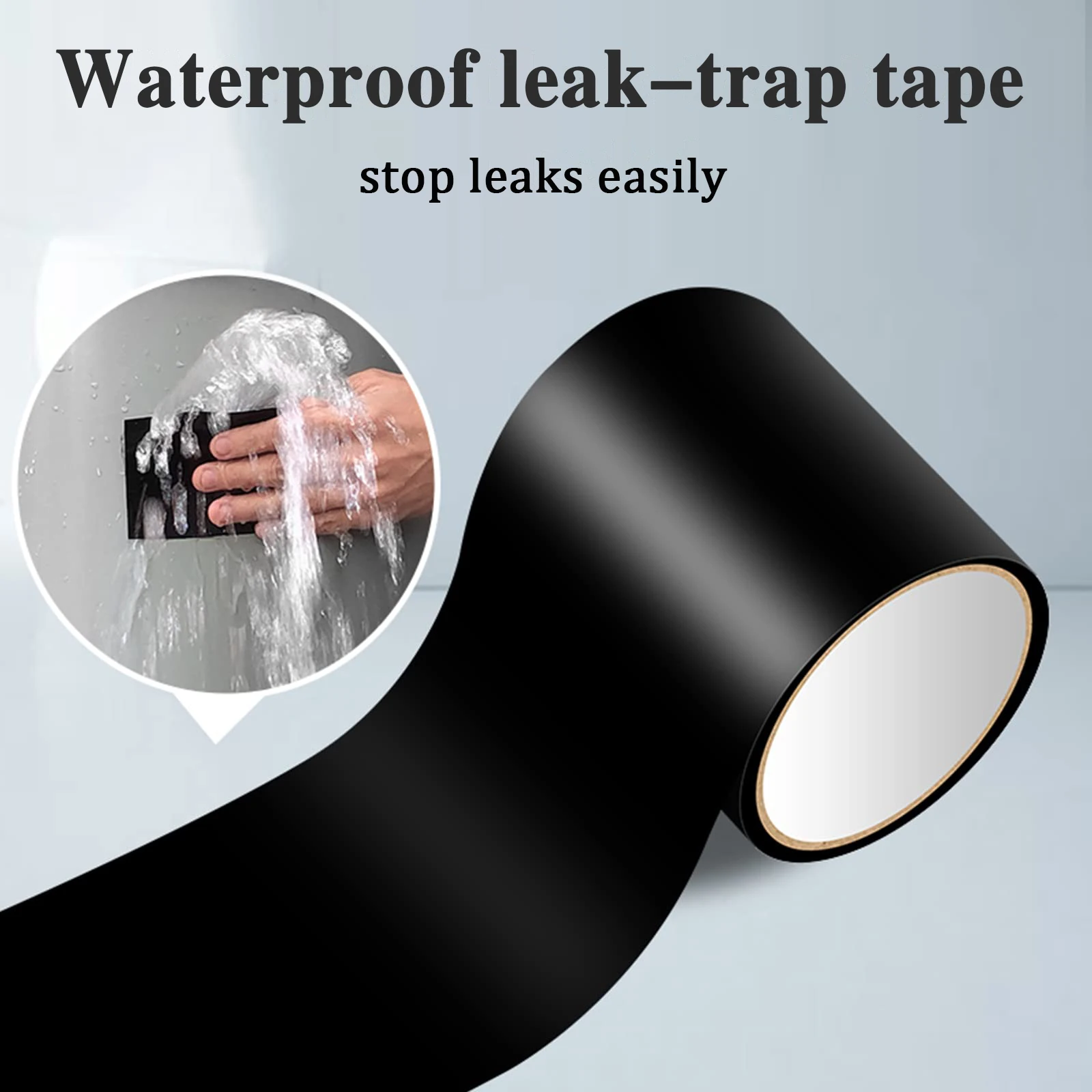 1.5m Super Strong Fiber Waterproof Tape Stop Leak Seal Repair Tape Performance Self Tape Fiberfix Adhesive Tape PE Tube PVC Etc