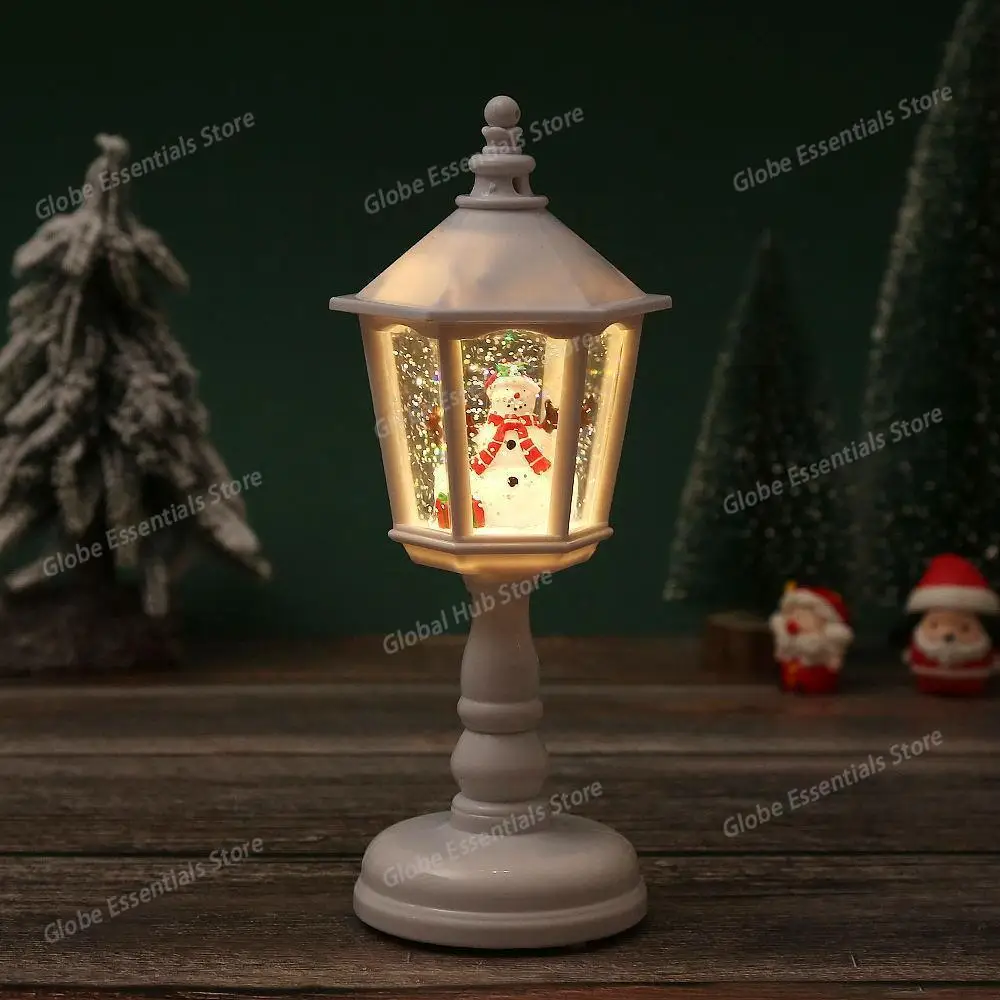 Christmas Decorations Wind Lamps Music Illuminated Night Light Santa Creative Ornaments Table Lamps Christmas Home Decoration