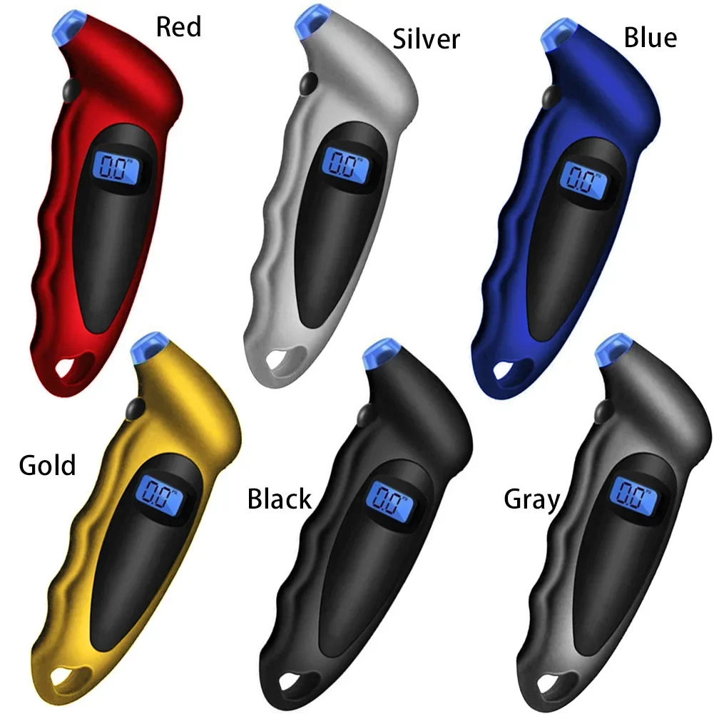 High-Precision Digital Tire Pressure Gauge with Backlight and LCD Display for Accurate Car Tyre Air Pressure Monitoring