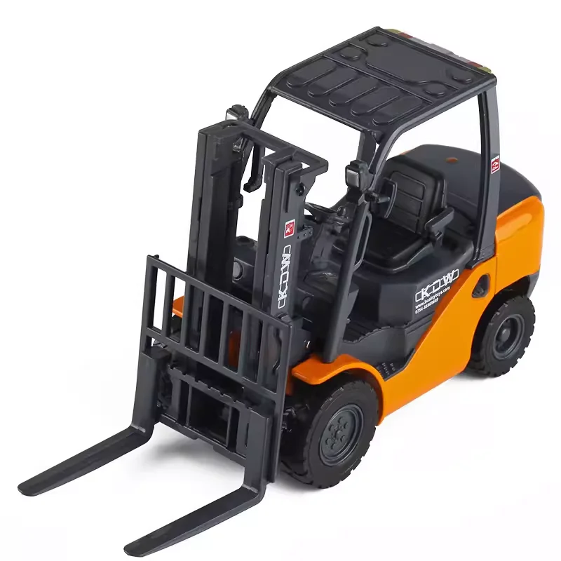 Diecast 1:20 Scale Light Forklift Loader Alloy Truck Model Finished Product Simulation Toy Collection Gift Display