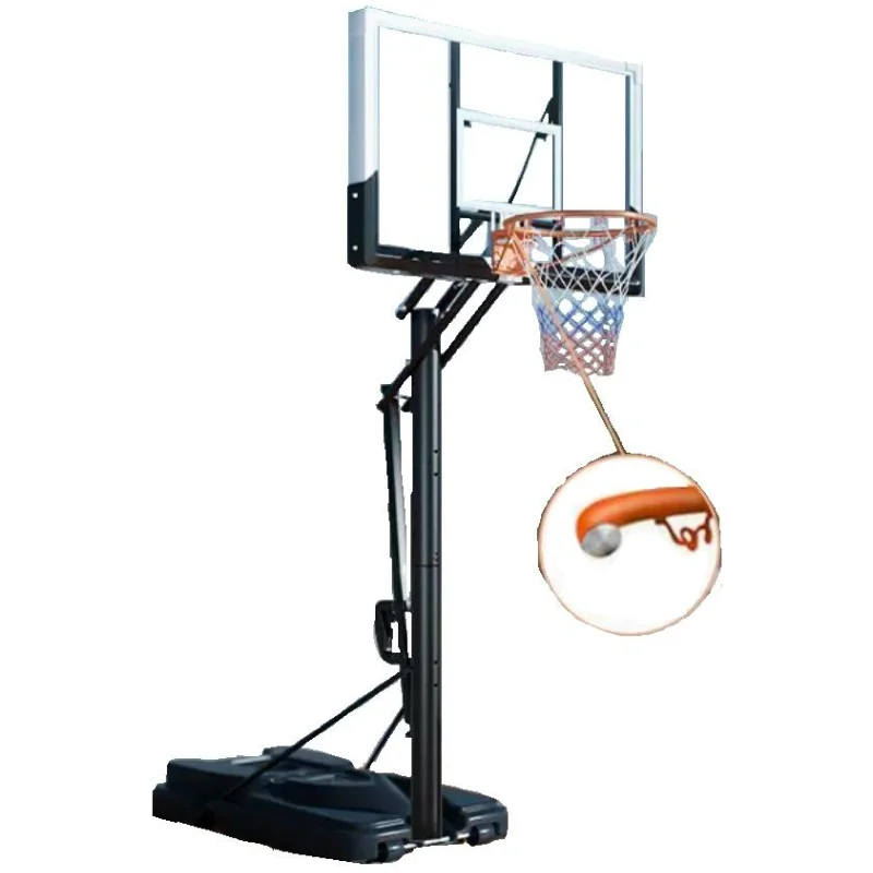 工場で調整可能な移動式ポータブルバスケットボールスタンド、大人用バスケットボールフープ