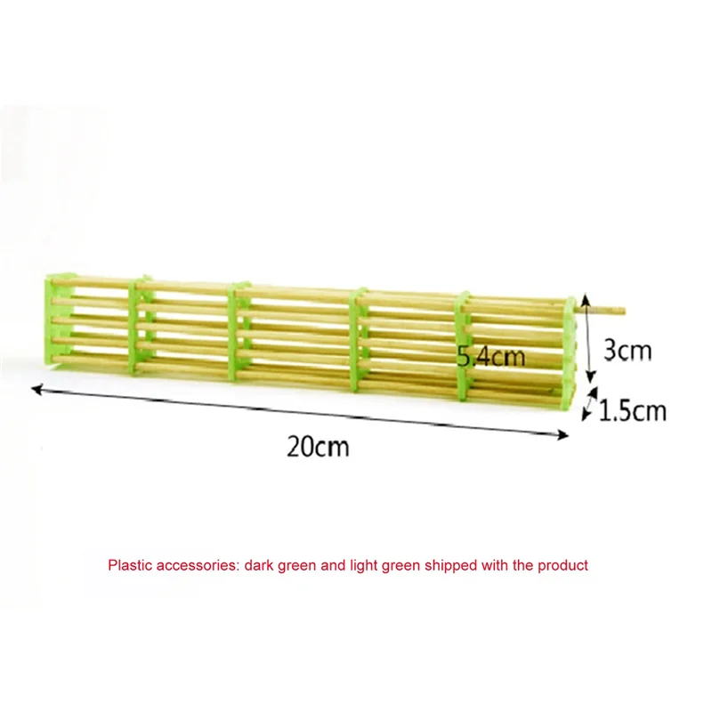 ABFS 40 Packs Of Extended Queen Bee Cage Queen Bee Isolation Transport Cage Beekeeping Tools Bamboo Tools