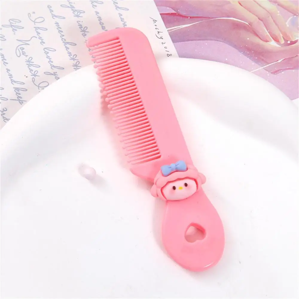 Round Head Comb Small Color Baby Body Care Toddler's Head Comb Portable Plastic Pregnant Baby Comb Rounded Comb Teeth Cartoon